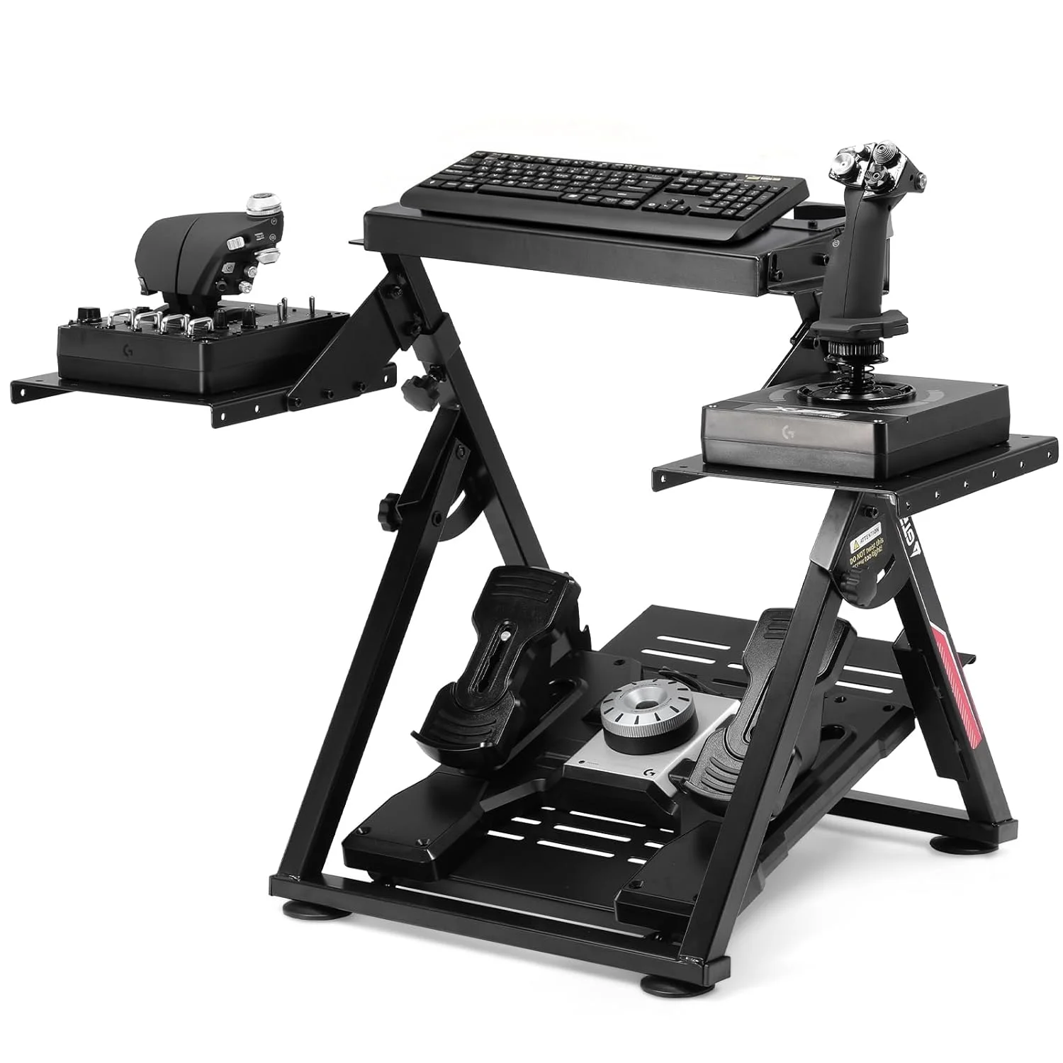 Flight & Racing Simulator Stand, Foldable Gaming Cockpit - Image 1