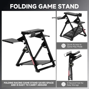 Flight & Racing Simulator Stand, Foldable Gaming Cockpit - Thumbnail Image 5