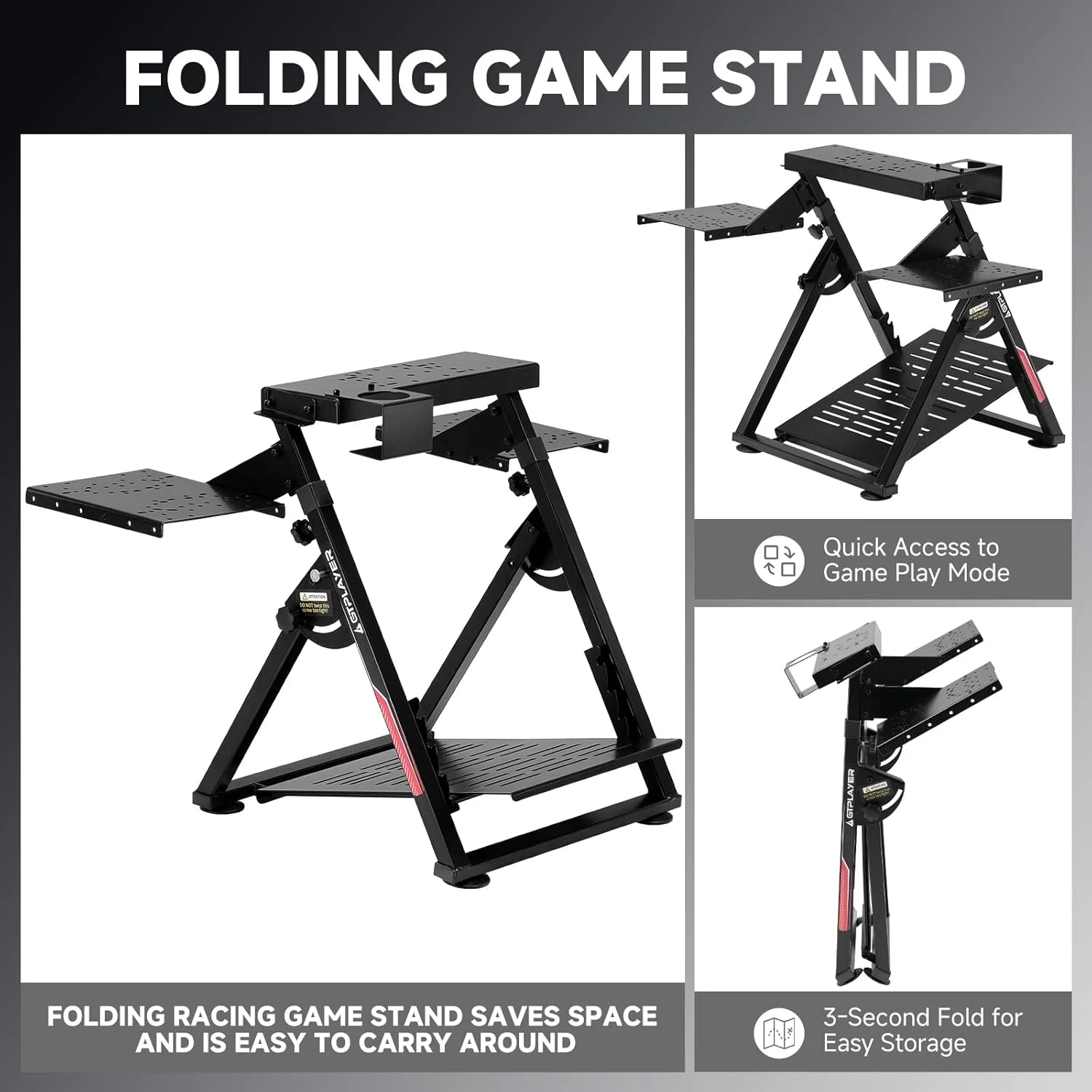 Flight & Racing Simulator Stand, Foldable Gaming Cockpit - Image 5