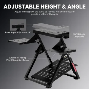Flight & Racing Simulator Stand, Foldable Gaming Cockpit - Thumbnail Image 4