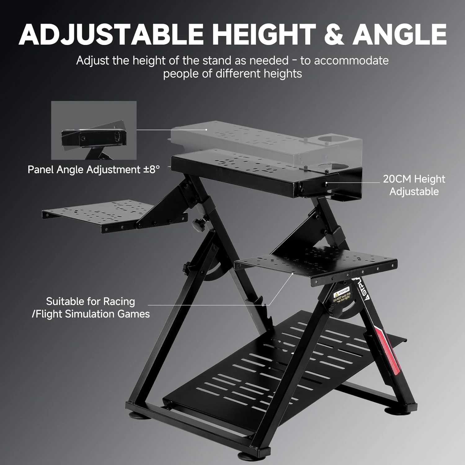 Flight & Racing Simulator Stand, Foldable Gaming Cockpit - Image 4