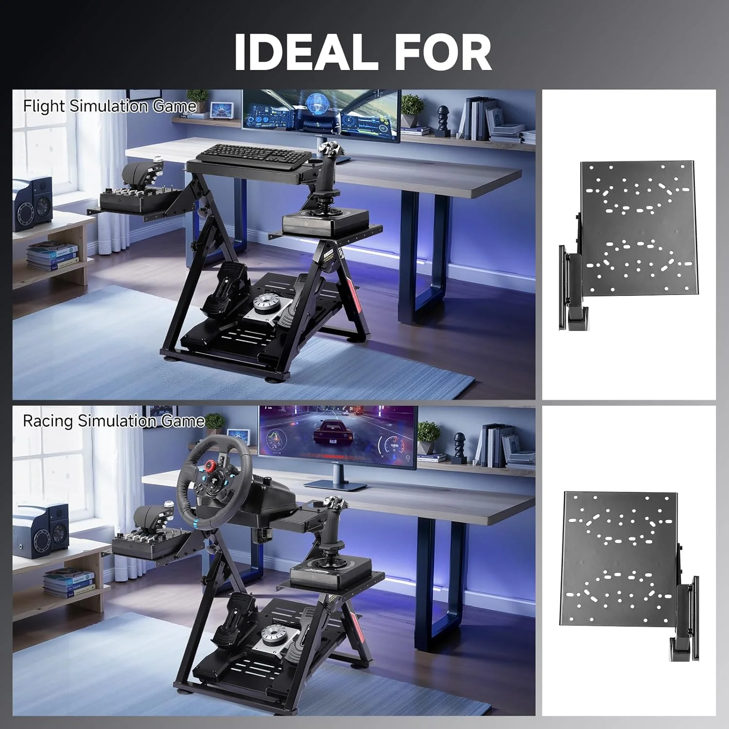 Flight & Racing Simulator Stand, Foldable Gaming Cockpit - Image 3