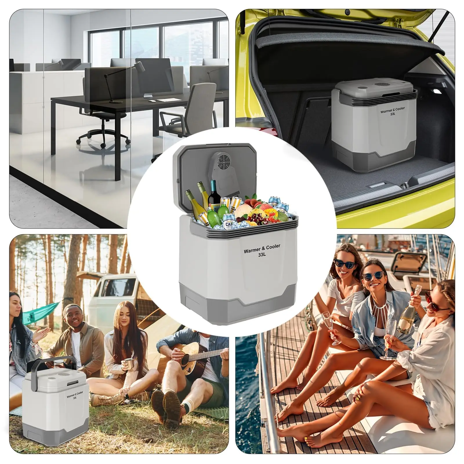 35 Quart Electric Cooler Warmer 12V Portable Car Refrigerator - Image 3