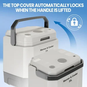 35 Quart Electric Cooler Warmer 12V Portable Car Refrigerator - Thumbnail Image 7