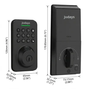 Smart Deadbolt Lock with Fingerprint & Keypad, Keyless Entry Door Lock with App Control, - Thumbnail Image 7