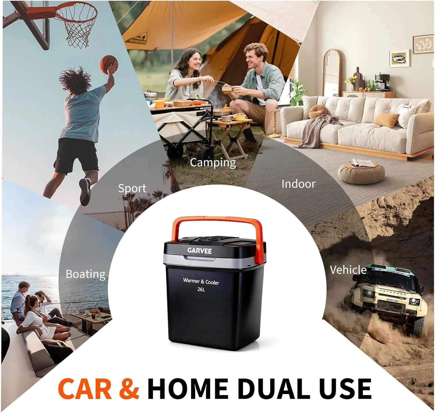 26L Portable Car Cooler & Warmer, - Image 3