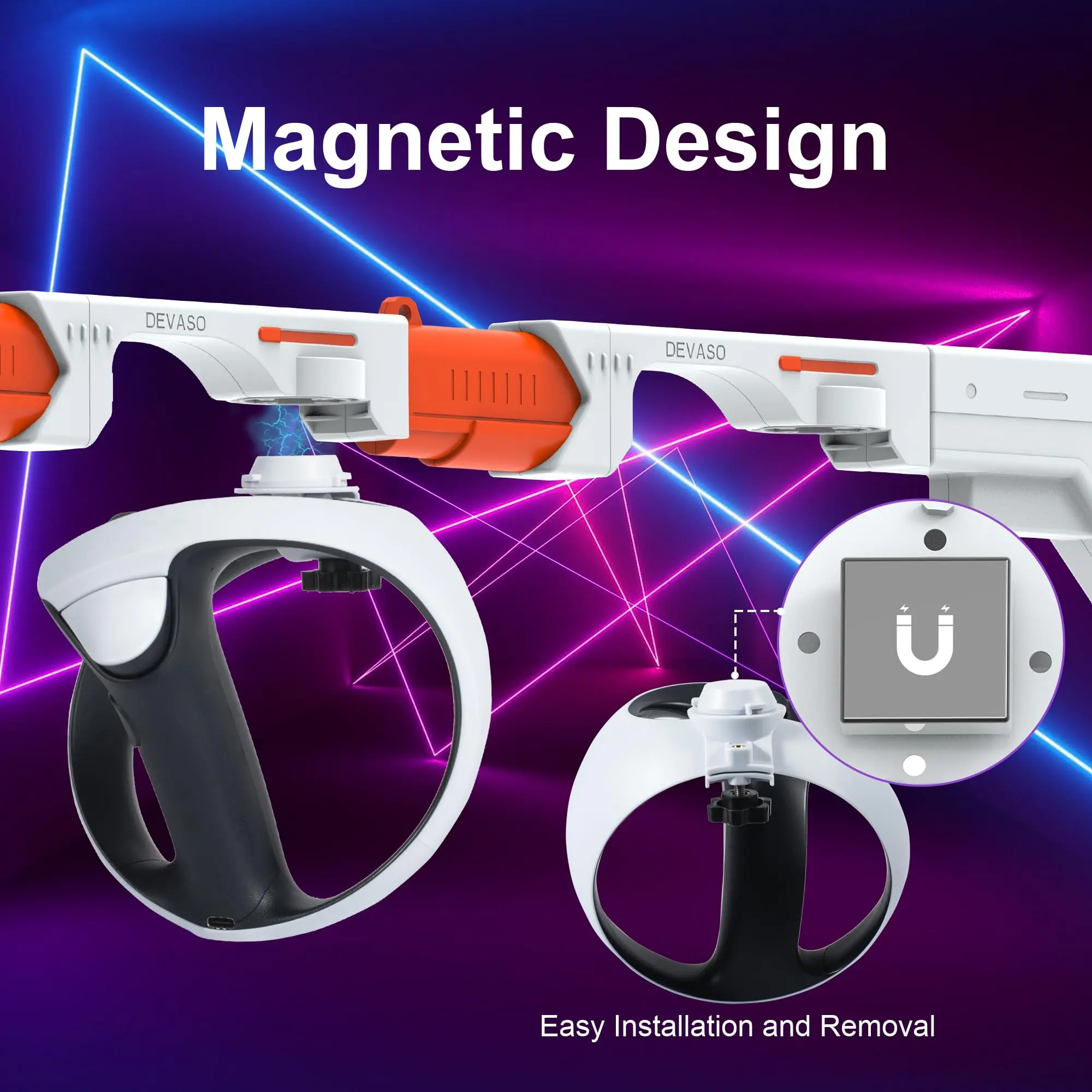 Gun Stock for PSVR2, 3-in-1 Changing VR Handle Accessories for Playstation VR2 - Image 4