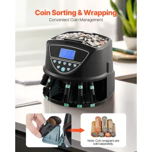 Coin Sorter Coin Counter Machine for 5 Kinds of USD Coins - Thumbnail Image 5