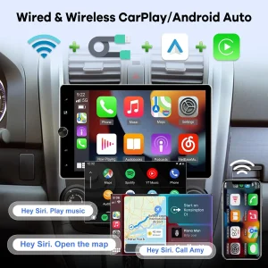 10inch Android 15 2+32G Wireless Carplay Double Din Backup Camera Split Screen - Thumbnail Image 5