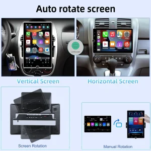 10inch Android 15 2+32G Wireless Carplay Double Din Backup Camera Split Screen - Thumbnail Image 4