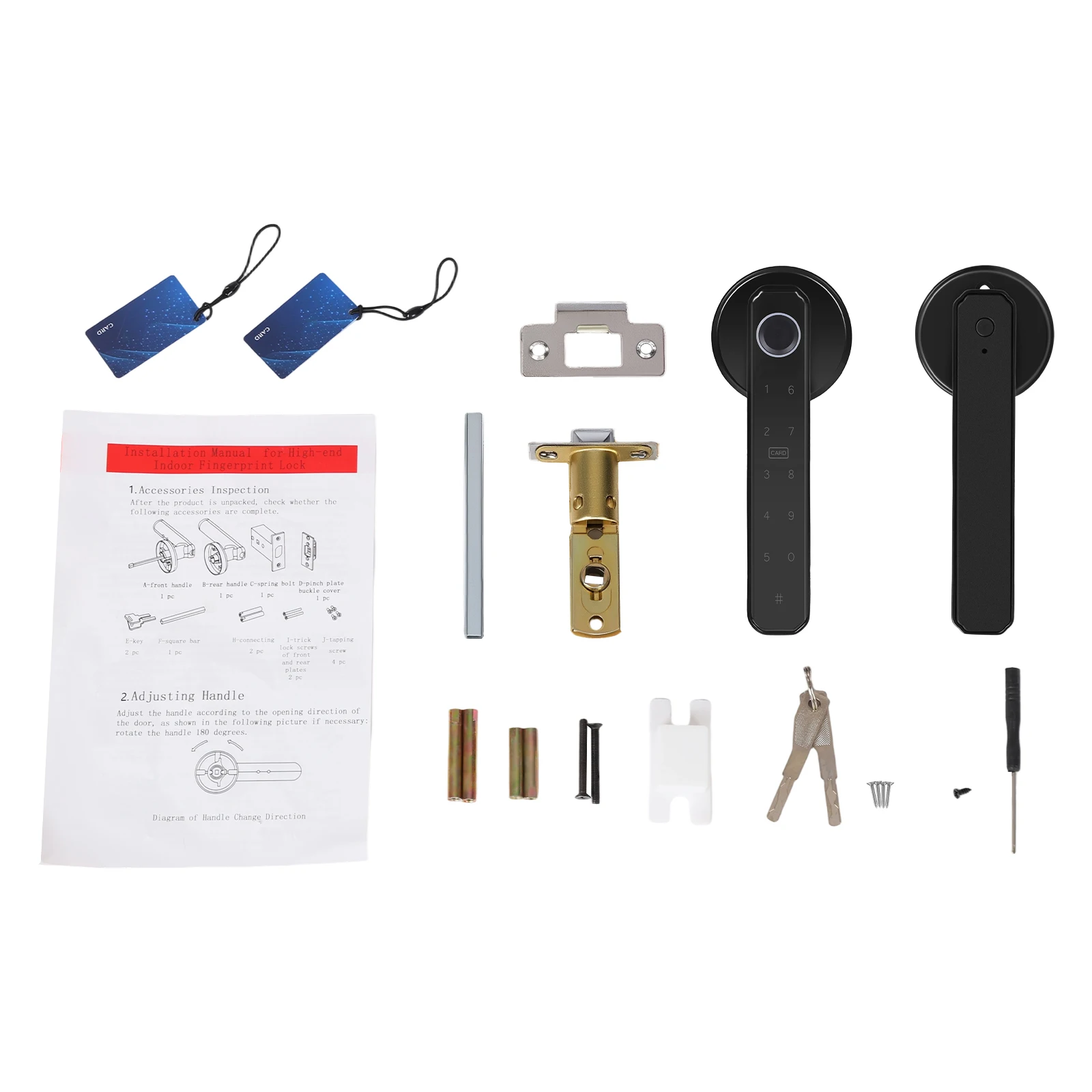 Smart Door Handle Lock Fingerprint/Password - Image 6