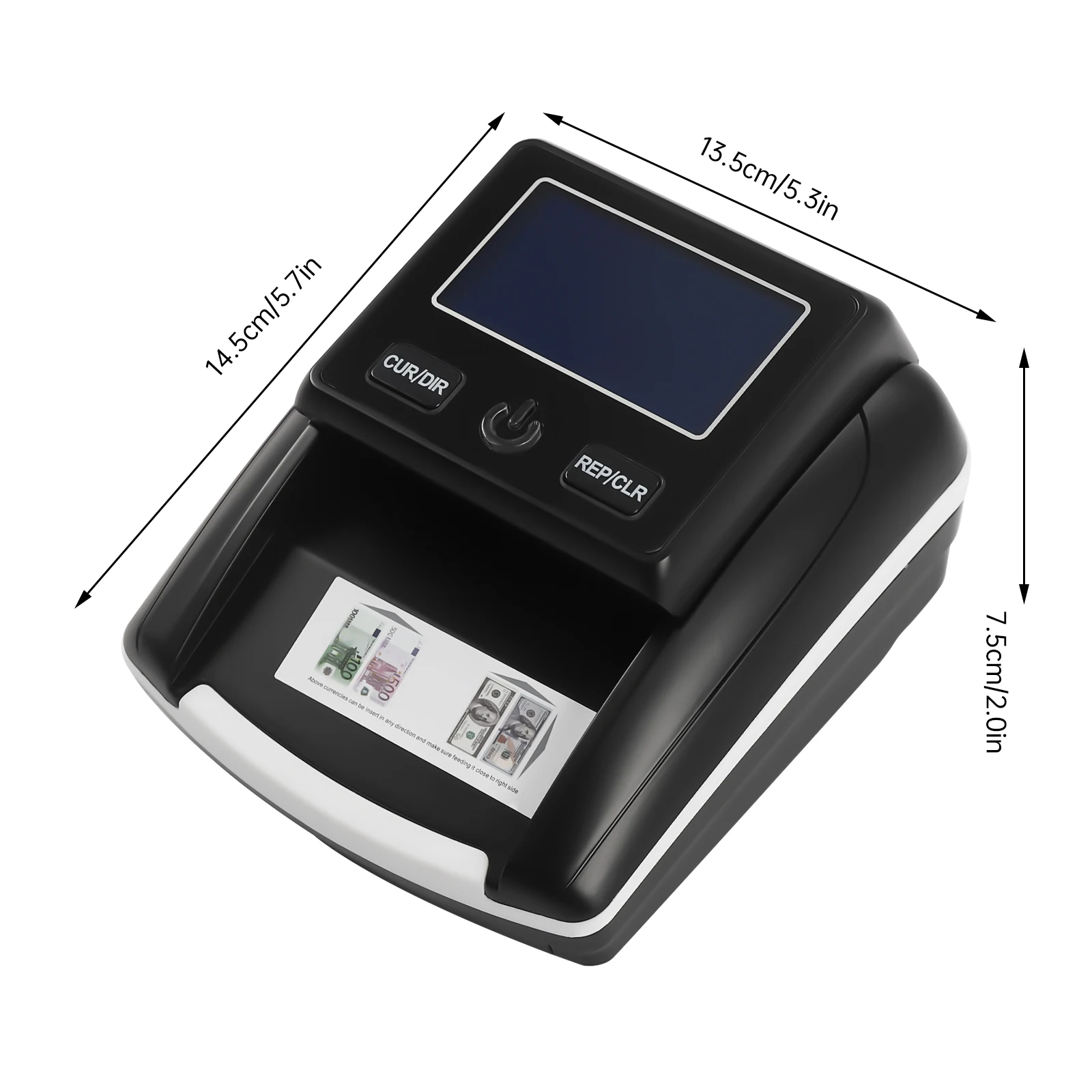 Counterfeit Bill Detector 2-in-1 Detect Count 1-999 - Image 2