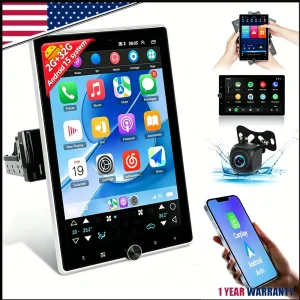 10inch Android 15 2+32G Wireless Carplay Double Din Backup Camera Split Screen
