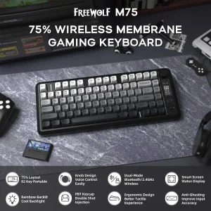ATTACK SHARK M75 Wireless Membrane Gaming Keyboard