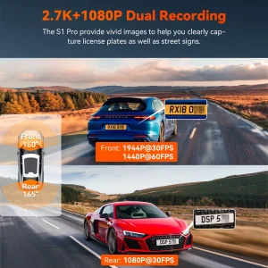 Dashcam 2.7K Front and Rear 5Camera HDR - Thumbnail Image 2