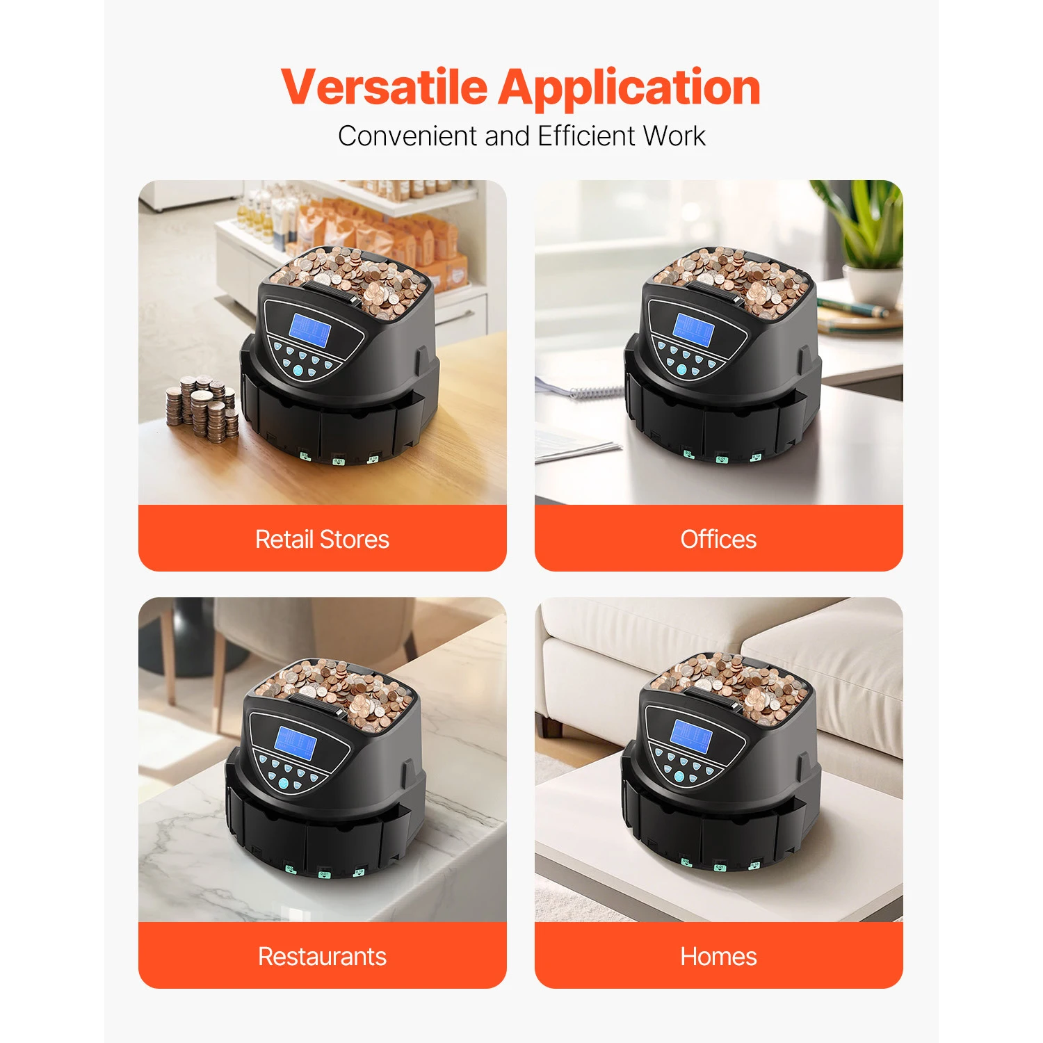Coin Sorter Coin Counter Machine for 5 Kinds of USD Coins - Image 2