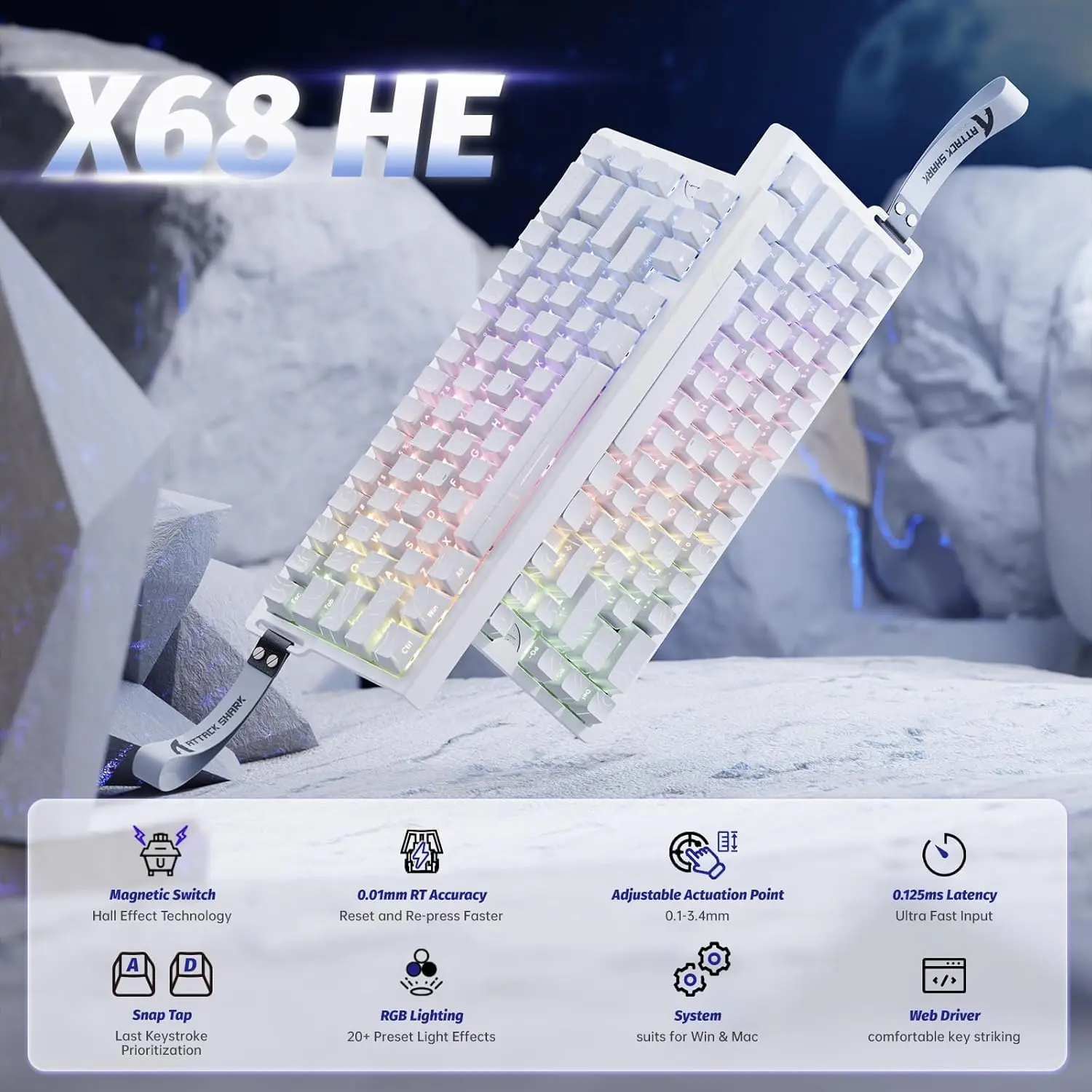 X68 HE Rapid Trigger Mechanical Gaming Keyboard - Image 1