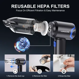 Portable Wireless Car Vacuum Cleaner - Thumbnail Image 4