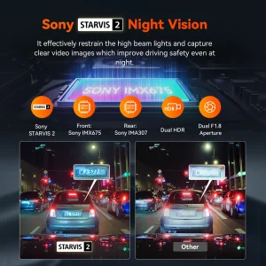 Dashcam 2.7K Front and Rear 5Camera HDR - Thumbnail Image 4