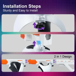 Gun Stock for PSVR2, 3-in-1 Changing VR Handle Accessories for Playstation VR2 - Thumbnail Image 2