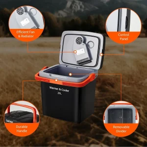 26L Portable Car Cooler & Warmer, - Thumbnail Image 6