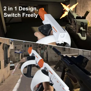Gun Stock for PSVR2, 3-in-1 Changing VR Handle Accessories for Playstation VR2 - Thumbnail Image 8