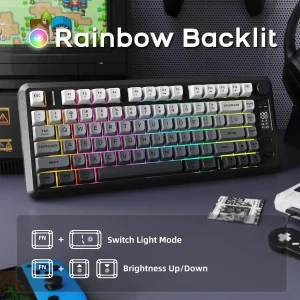 ATTACK SHARK M75 Wireless Membrane Gaming Keyboard - Thumbnail Image 5
