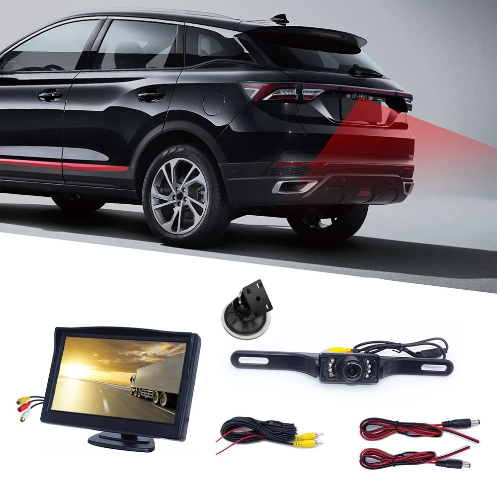 5Inch Rear View Camera, Portable Monitor Screen Reversing Camera - Image 1