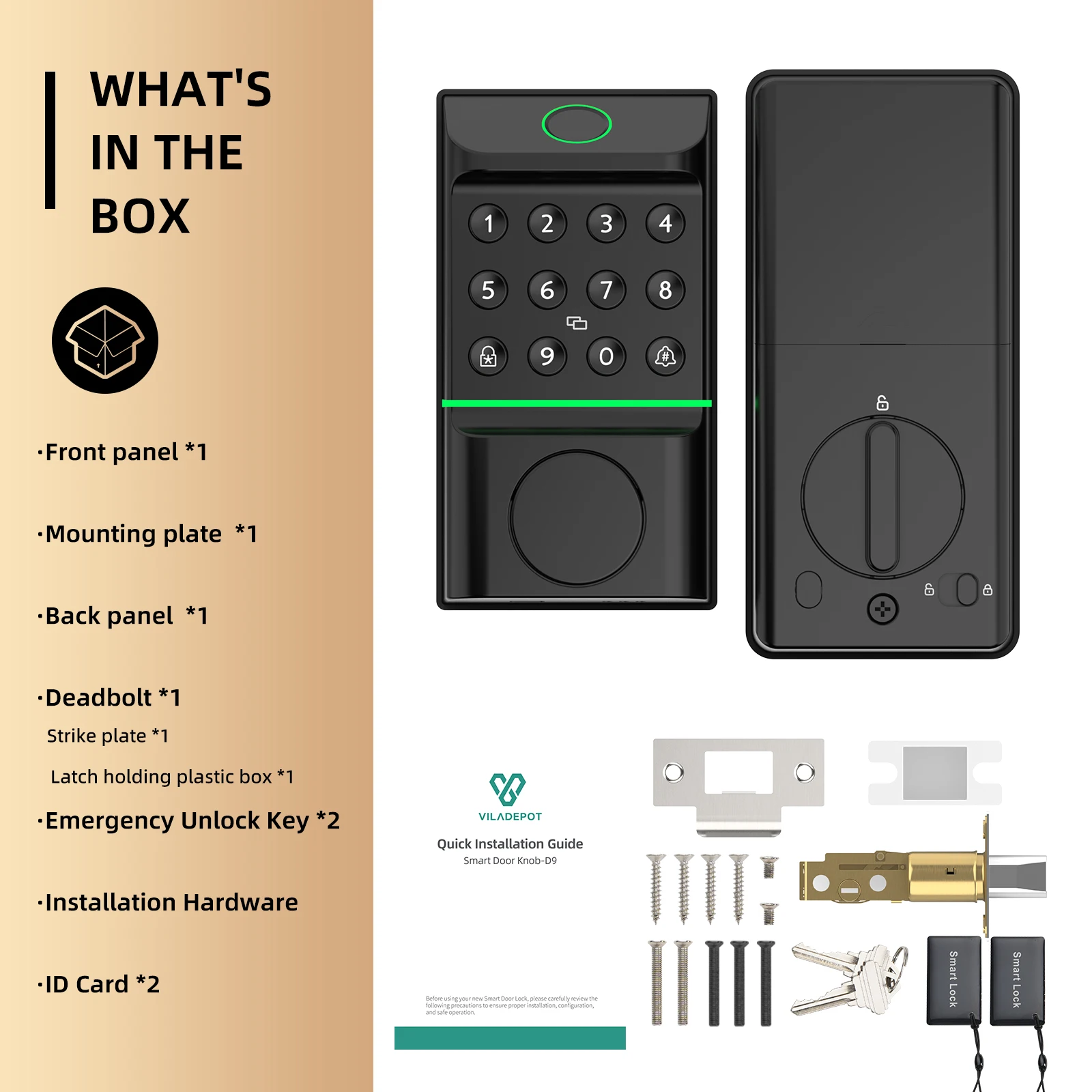 Smart Lock Keyless Entry Door Lock Fingerprint - Image 7