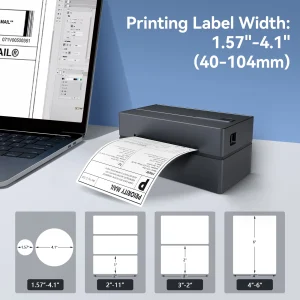 Thermal Label Printer Portable 4X6 - Thumbnail Image 3