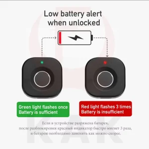 Biometric Fingerprint Lock Black Keyless Cabinet Lock Smart Drawer Locks - Thumbnail Image 3