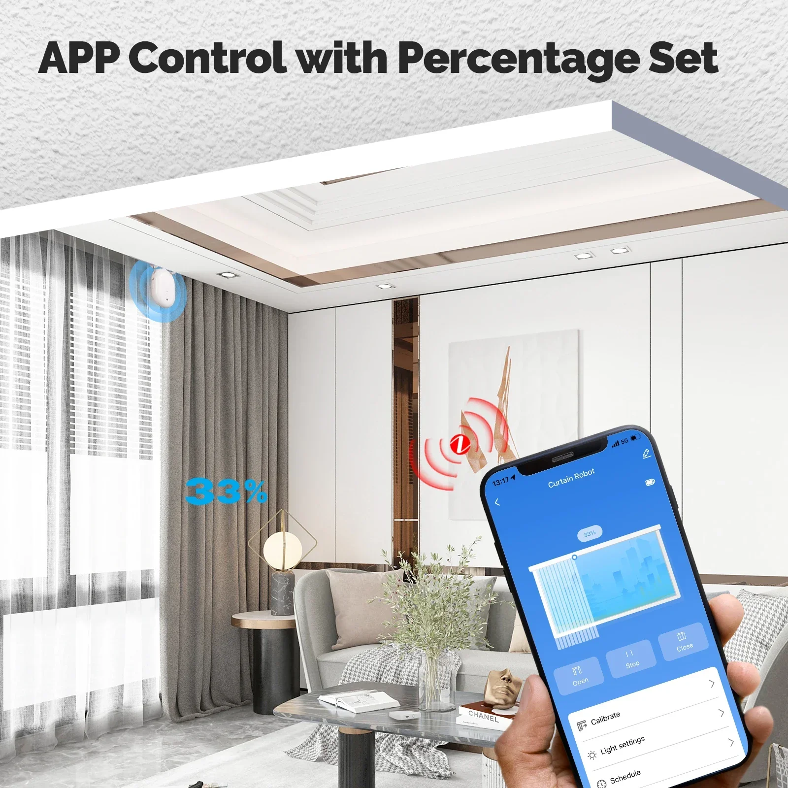 Smart Electric Curtain Robot Timing Auto Opener Closer - Image 5