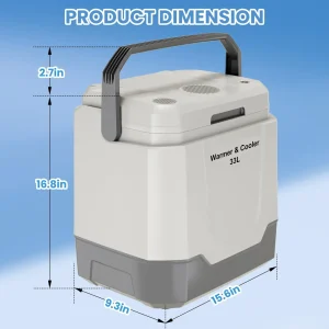 35 Quart Electric Cooler Warmer 12V Portable Car Refrigerator - Thumbnail Image 4