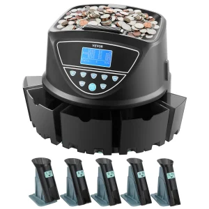 Coin Sorter Coin Counter Machine for 5 Kinds of USD Coins