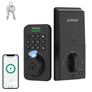 Smart Deadbolt Lock with Fingerprint & Keypad, Keyless Entry Door Lock with App Control,