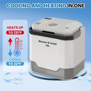 35 Quart Electric Cooler Warmer 12V Portable Car Refrigerator - Thumbnail Image 6