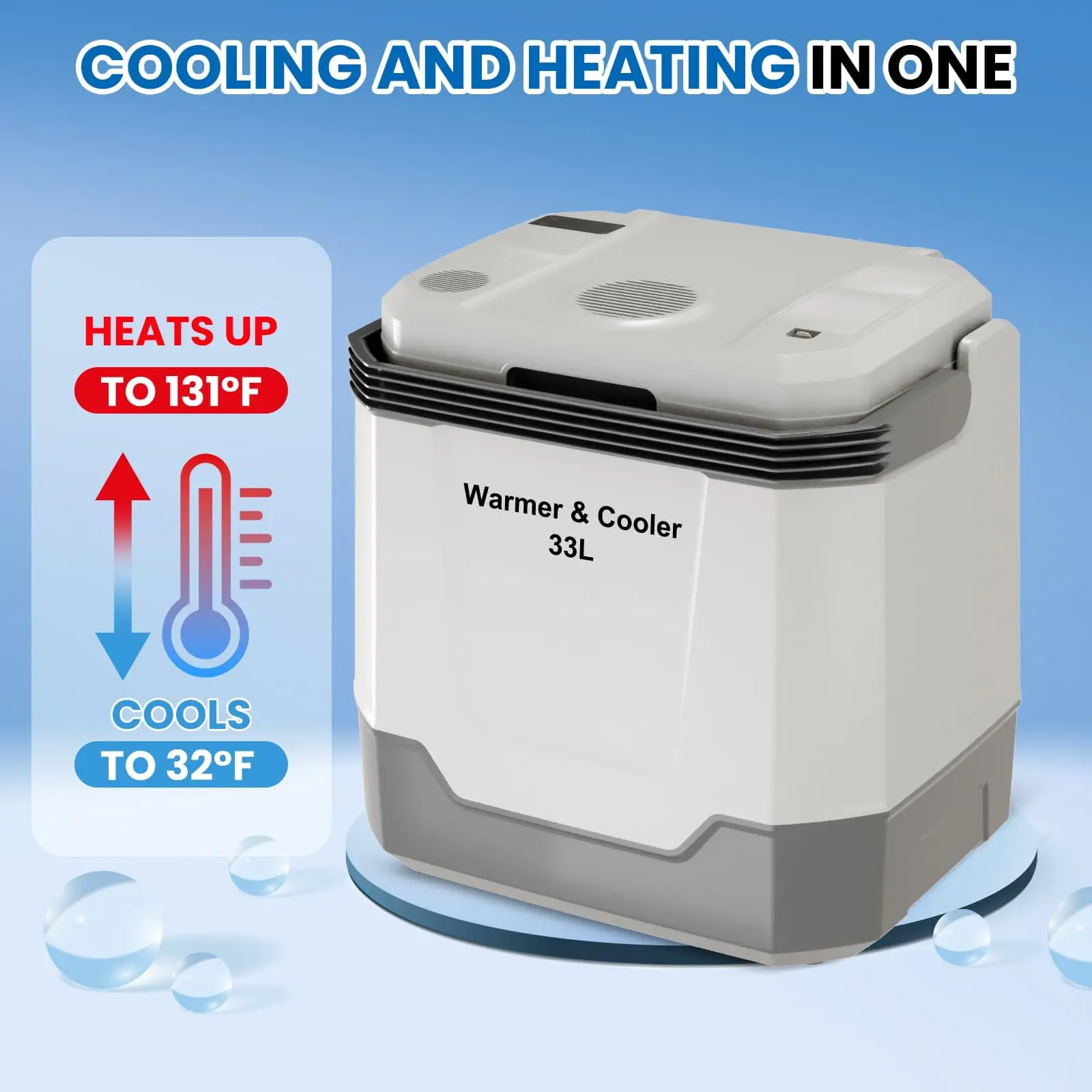 35 Quart Electric Cooler Warmer 12V Portable Car Refrigerator - Image 6