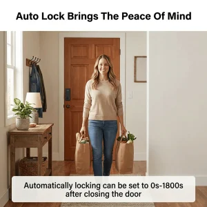 Smart Deadbolt Lock with Fingerprint & Keypad, Keyless Entry Door Lock with App Control, - Thumbnail Image 5
