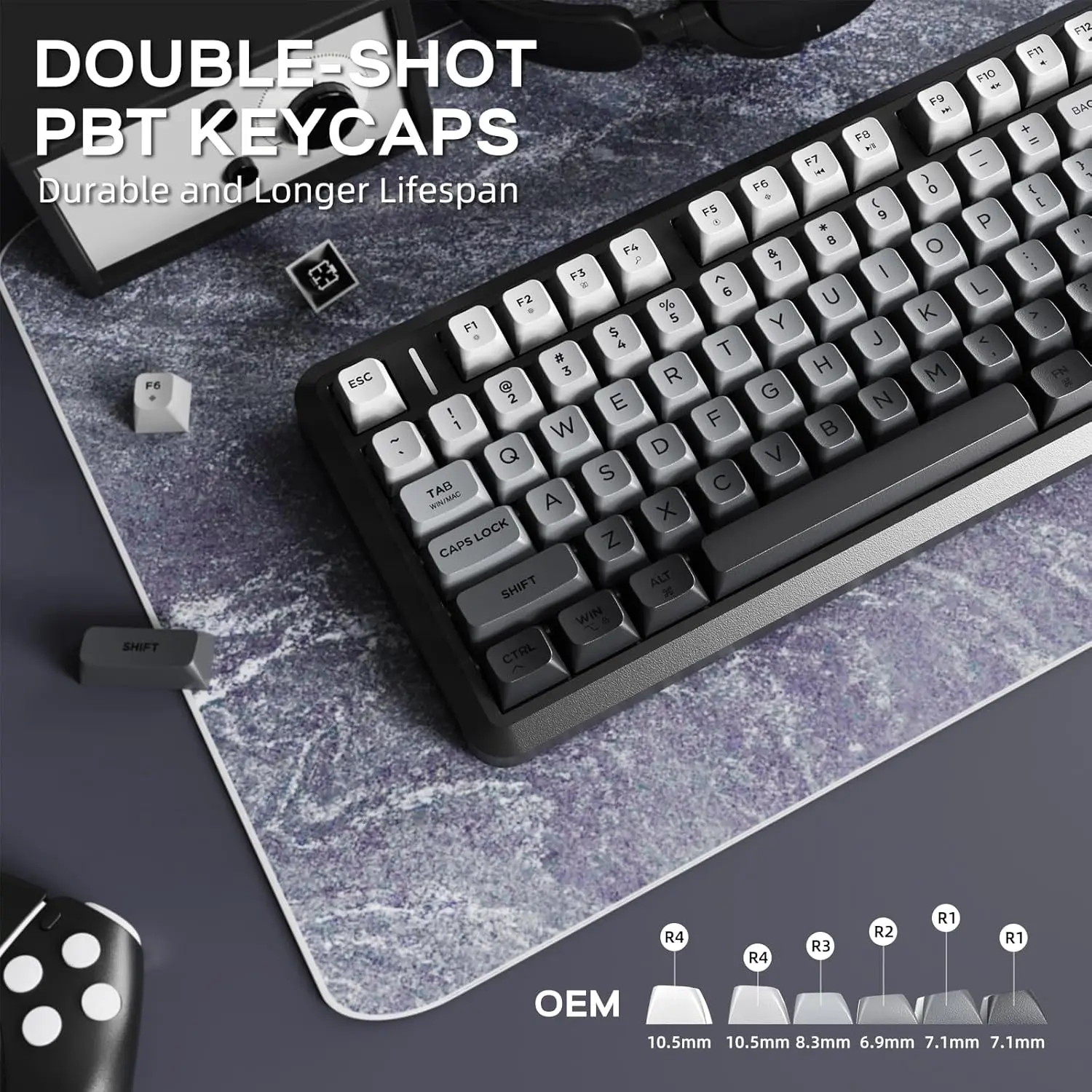 ATTACK SHARK M75 Wireless Membrane Gaming Keyboard - Image 6