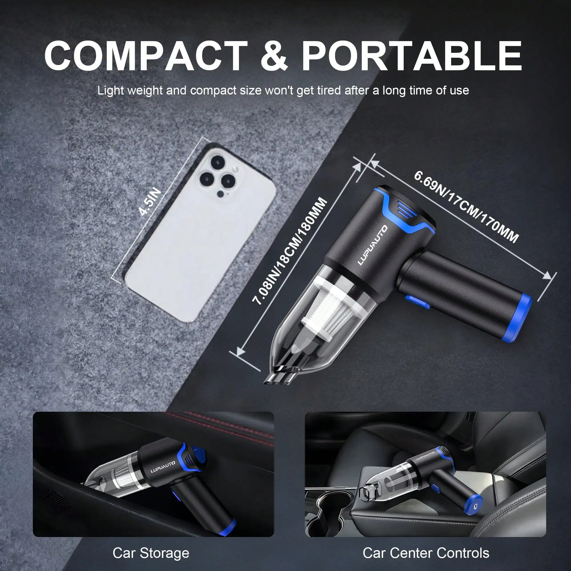 Car Vacuum Cleaner Strong Suction Cleaning - - Image 6