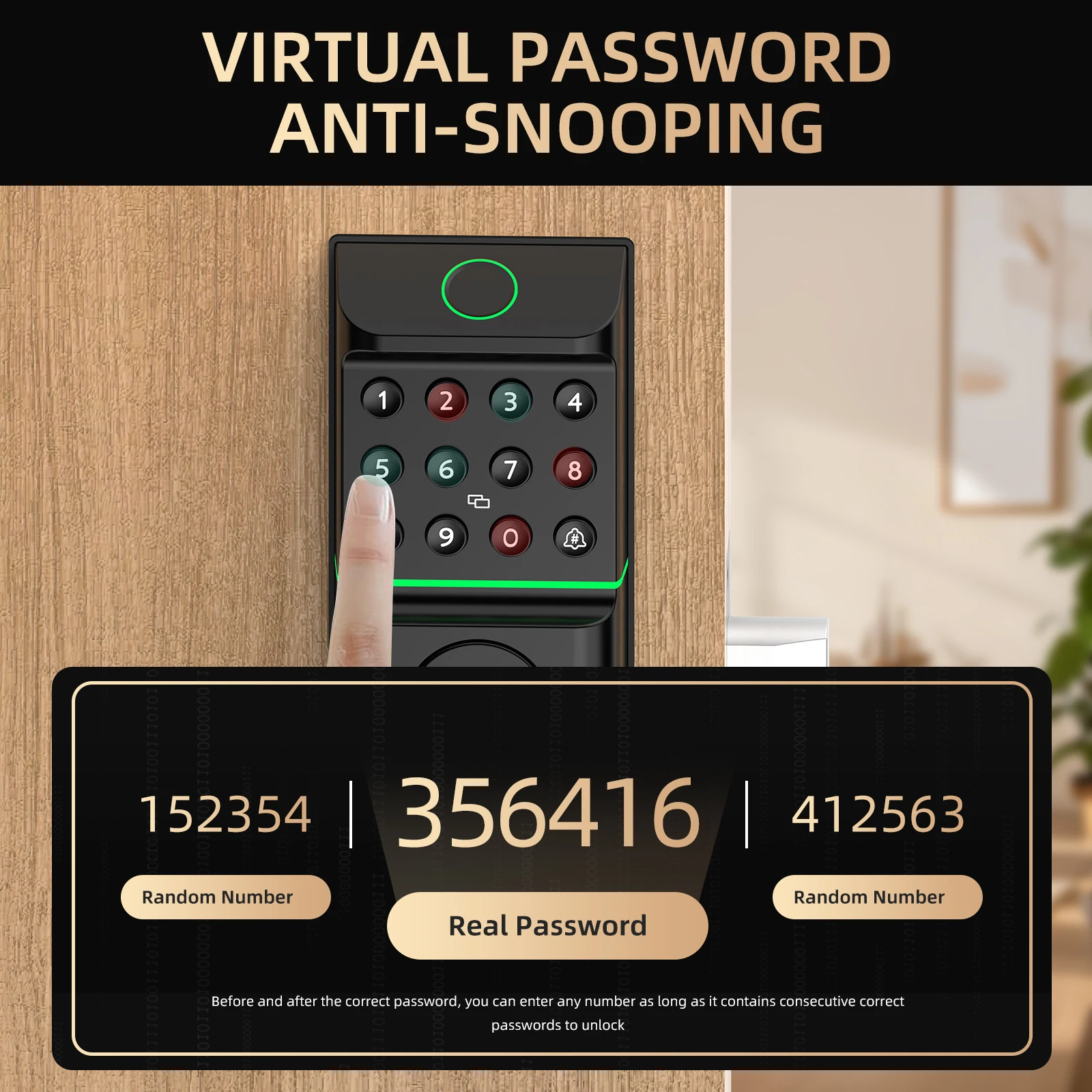 Smart Lock Keyless Entry Door Lock Fingerprint - Image 5