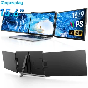 15.6 inch Triple Screen Extender for Laptop Mini PC 1080